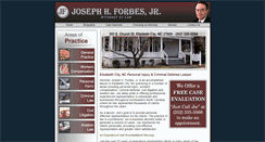 Desktop Screenshot of joeforbeslaw.com
